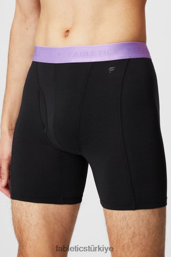 tr Fabletics erkekler 24-7 boksör külotu 196 siyah/mor evren 40R06B3758