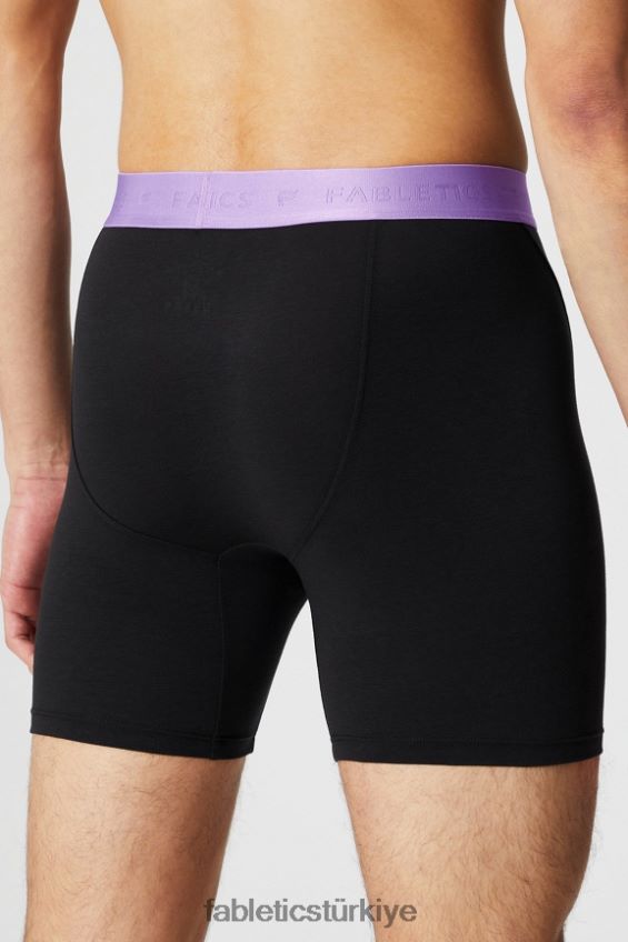 tr Fabletics erkekler 24-7 boksör külotu 196 siyah/mor evren 40R06B3758