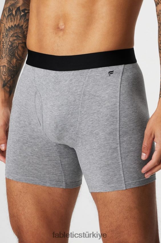 tr Fabletics erkekler 24-7 boksör külotu 197 klasik gri melanj 40R06B3763