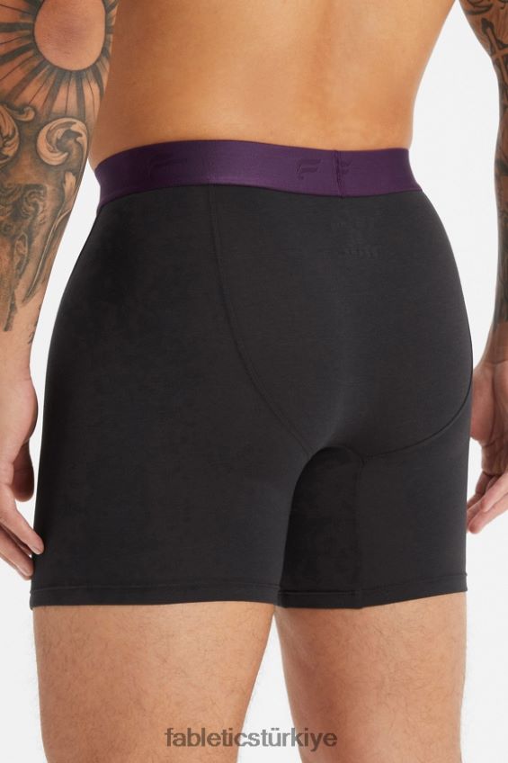 tr Fabletics erkekler 24-7 boksör külotu 197 siyah/sıcak şarap ucu 40R06B3764