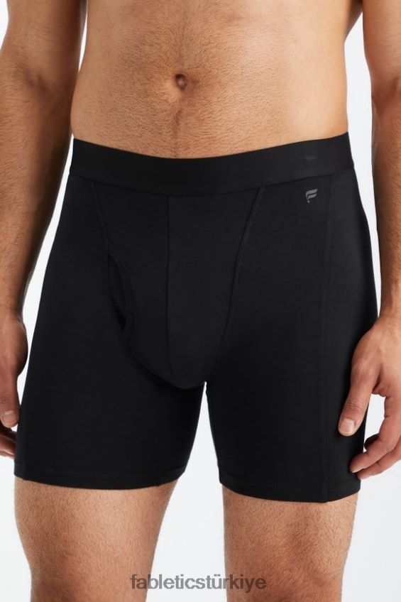 tr Fabletics erkekler 24-7 boksör külotu 200 siyah 40R06B3777
