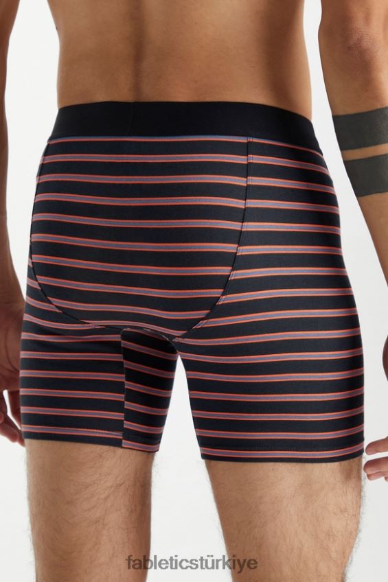 tr Fabletics erkekler 24-7 boksör külotu 201 portakal nektarı gölge şeridi 40R06B3781