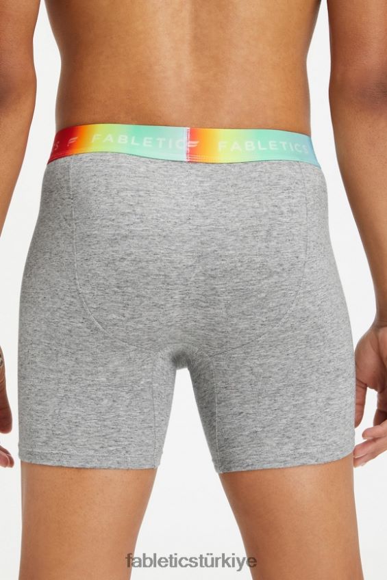 tr Fabletics erkekler gurur 24-7 boksör külotu orta gri htr gökkuşağı 40R06B3780