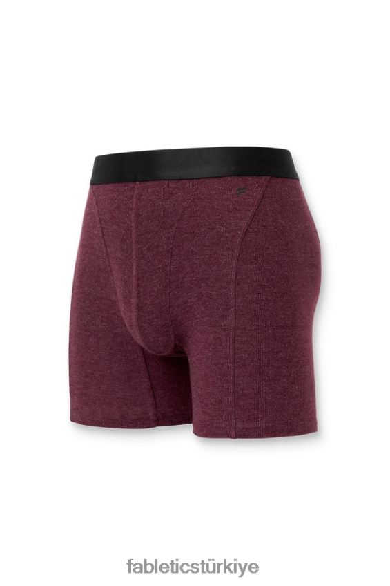 tr Fabletics erkekler restoreknit nervürlü boxer külot merlot 40R06B3786