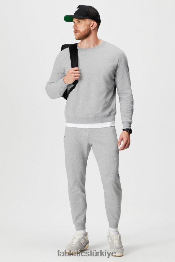 tr Fabletics erkekler hafif koşucu klasik gri melanj 40R06B3084