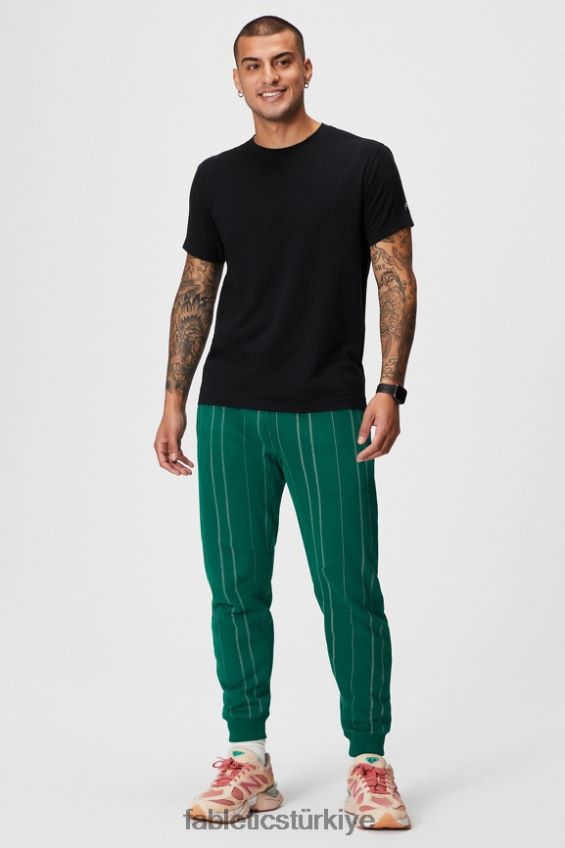tr Fabletics erkekler koşucu fairway yeşil doku şerit 40R06B3093