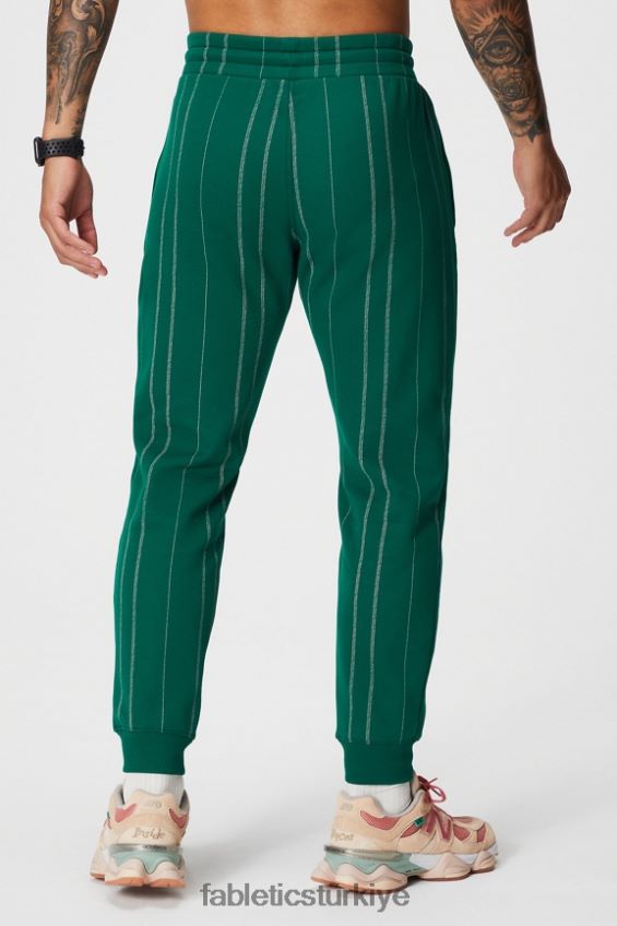 tr Fabletics erkekler koşucu fairway yeşil doku şerit 40R06B3093