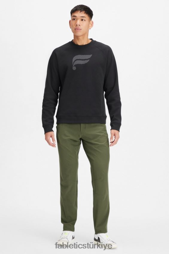 tr Fabletics erkekler tek pantolon (klasik kesim) koyu yosun 40R06B3043