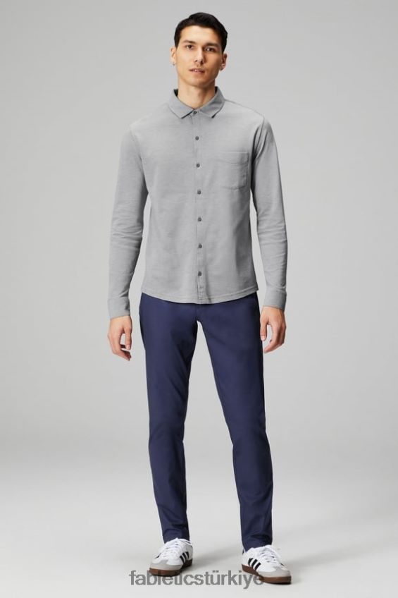 tr Fabletics erkekler yüksek yan chino (dar kesim) klasik donanma 40R06B3060