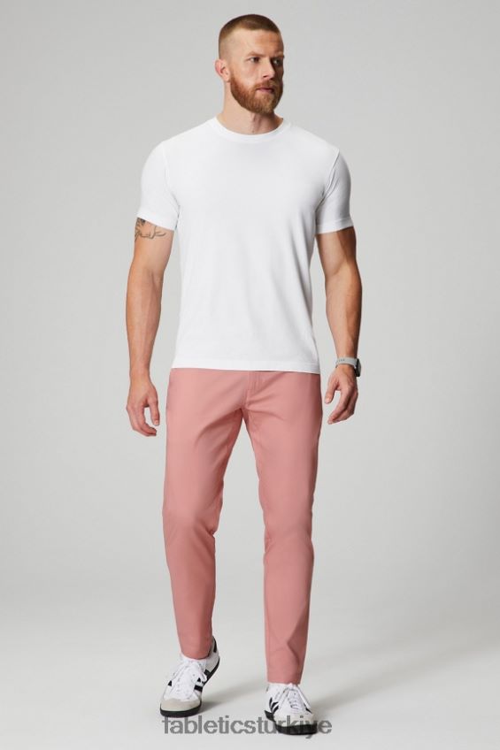 tr Fabletics erkekler yüksek yan chino (dar kesim) pembe kayrak 40R06B3055