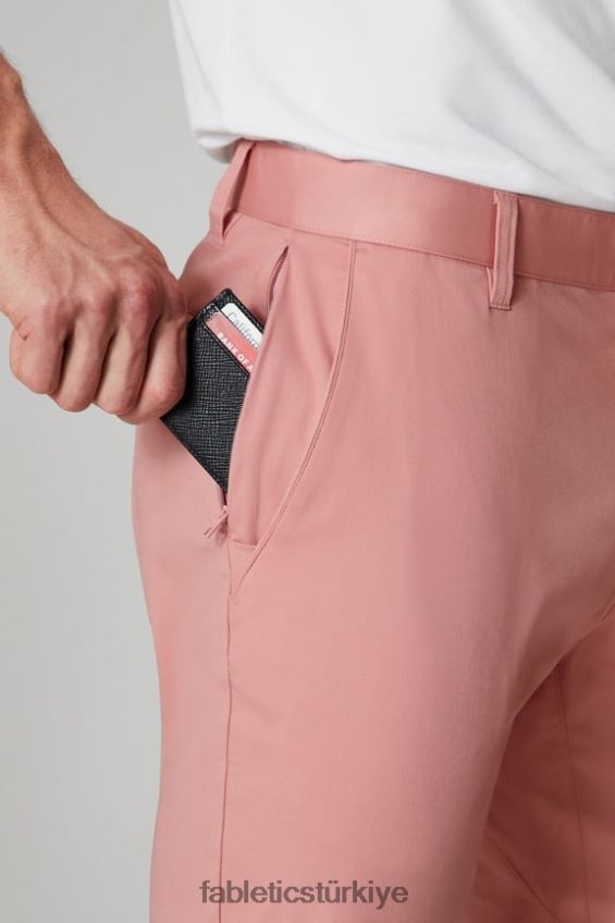 tr Fabletics erkekler yüksek yan chino (dar kesim) pembe kayrak 40R06B3055