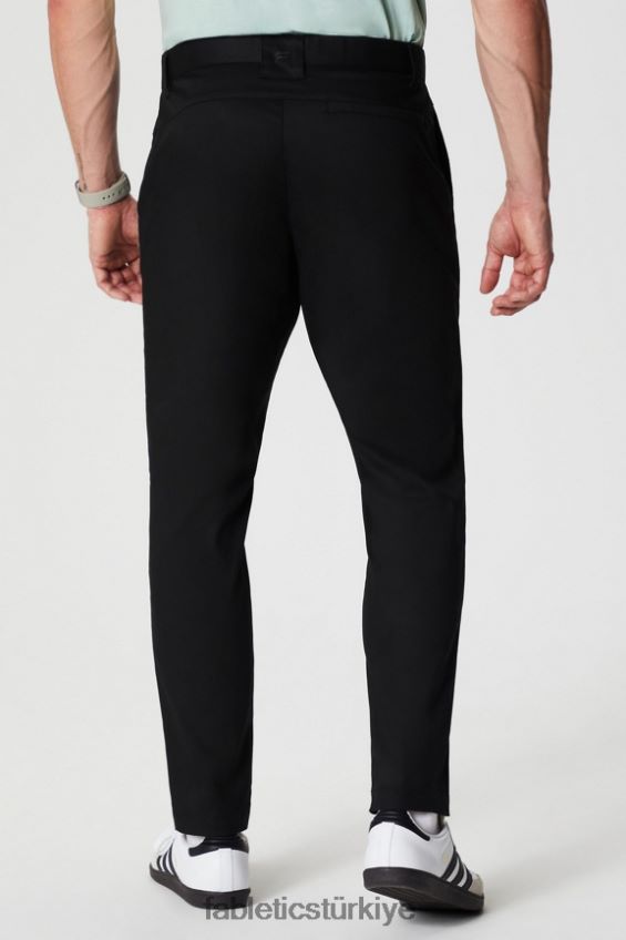 tr Fabletics erkekler yüksek yan chino (dar kesim) siyah 40R06B3059