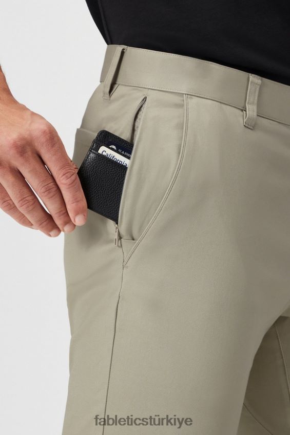tr Fabletics erkekler yüksek yan chino (dar kesim) taze boz kahverengi 40R06B3057