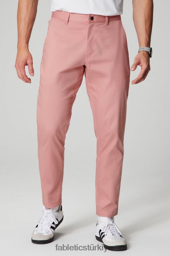 tr Fabletics erkekler yüksek yan chino (klasik kesim) pembe kayrak 40R06B3061