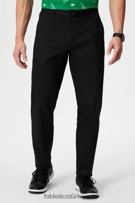 tr Fabletics erkekler yüksek yan chino (klasik kesim) siyah 40R06B3062