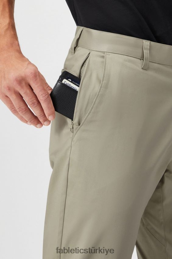 tr Fabletics erkekler yüksek yan chino (klasik kesim) taze boz kahverengi 40R06B3065