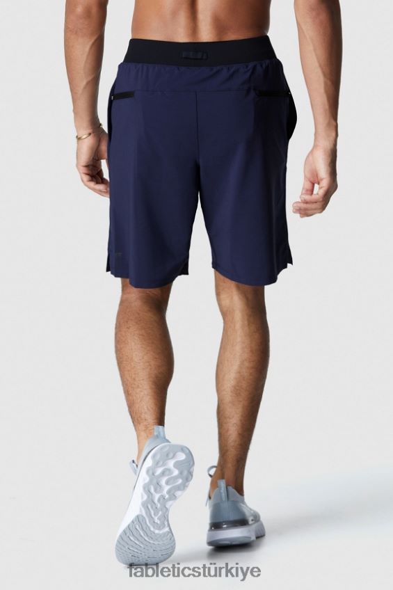 tr Fabletics erkekler franchise kısa (çizgili) Donanma 40R06B3355