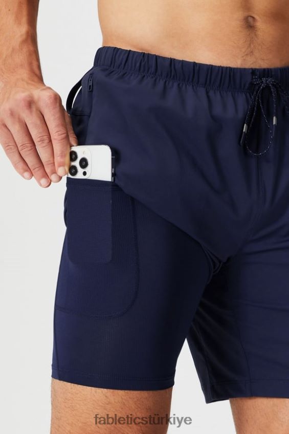 tr Fabletics erkekler kısa (astarlı) 140 derin donanma 40R06B3172