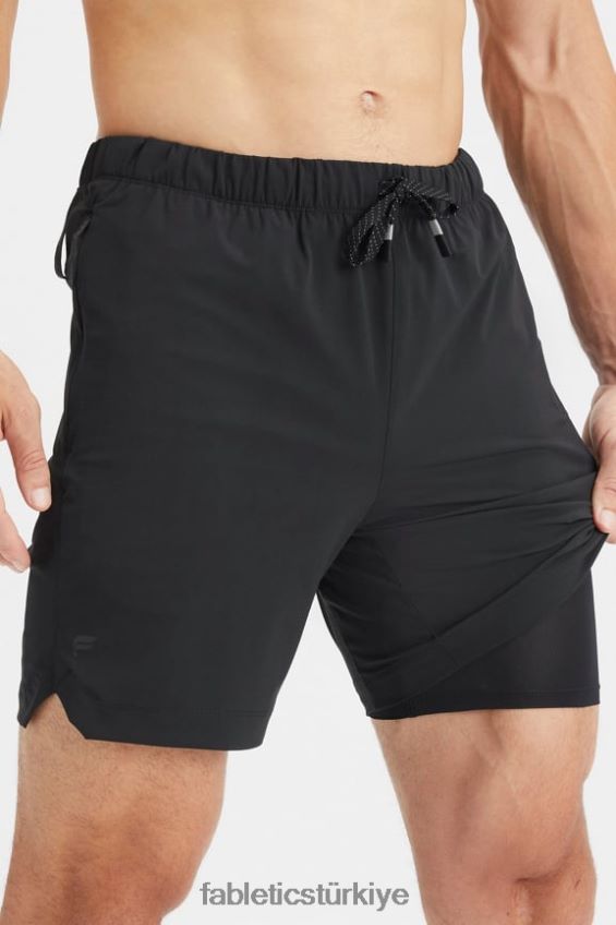 tr Fabletics erkekler kısa (astarlı) 140 siyah 40R06B3174