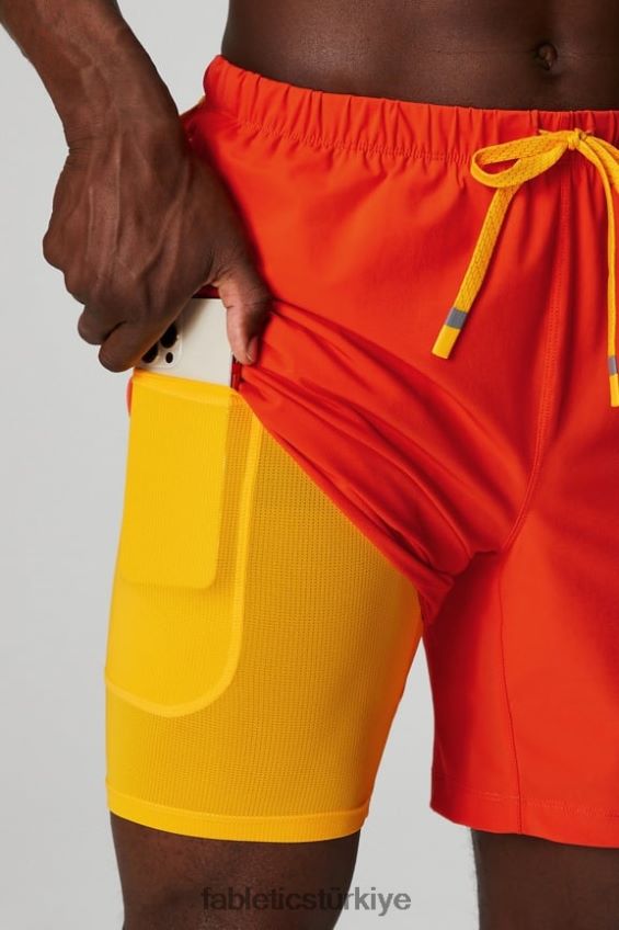 tr Fabletics erkekler kısa (astarlı) 140 yadigarı domates 40R06B3176