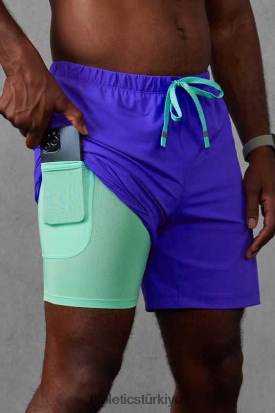 tr Fabletics erkekler kısa (çizgili) 141 aşırı kraliyet 40R06B3178