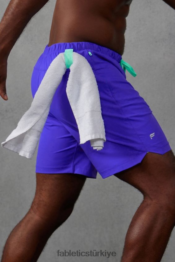 tr Fabletics erkekler kısa (çizgili) 141 aşırı kraliyet 40R06B3178