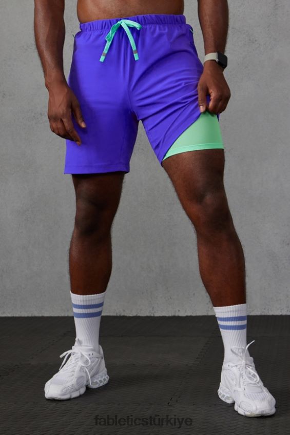 tr Fabletics erkekler kısa (çizgili) 141 aşırı kraliyet 40R06B3178