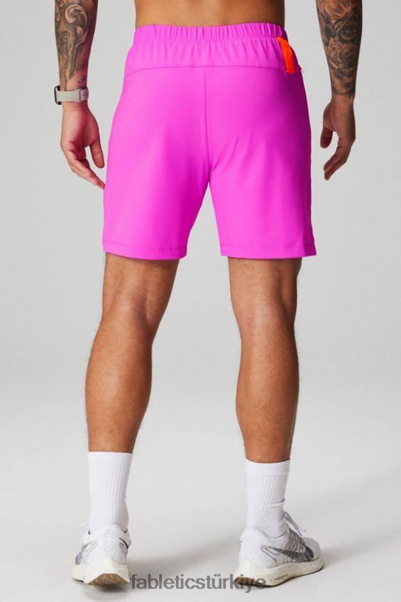 tr Fabletics erkekler kısa (çizgili) 141 pembe kaçış 40R06B3180