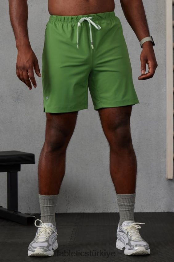 tr Fabletics erkekler kısa (çizgili) 141 yeni zeytin 40R06B3179