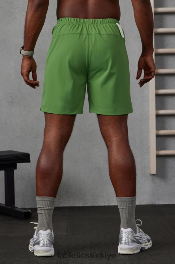 tr Fabletics erkekler kısa (çizgili) 141 yeni zeytin 40R06B3179