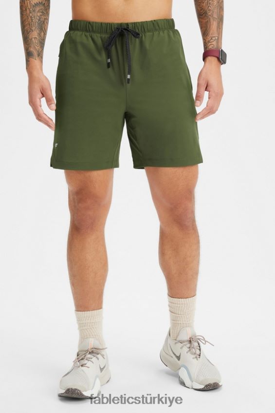 tr Fabletics erkekler kısa (çizgili) 143 koyu yosun 40R06B3188