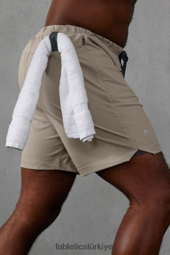 tr Fabletics erkekler kısa (çizgili) 162 acımasız haki 40R06B3295