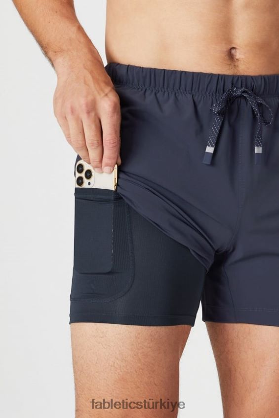 tr Fabletics erkekler kısa (çizgili) 162 klasik lacivert oval 40R06B3294