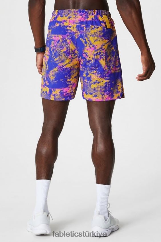 tr Fabletics erkekler kısa olan 151 gün batımı sarı ortam gürültüsü 40R06B3229