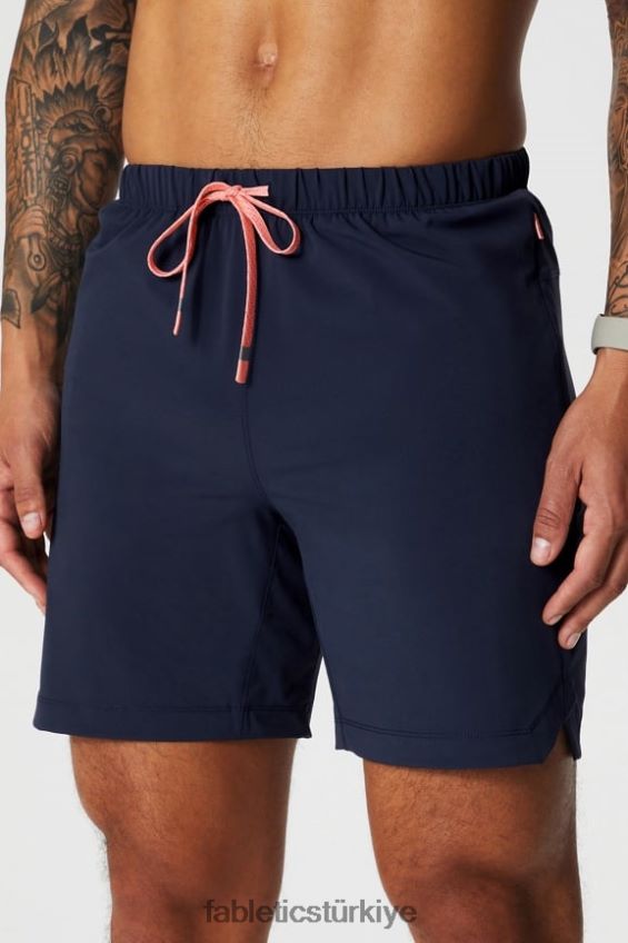 tr Fabletics erkekler kısa olan 152 derin lacivert/çoklu sprey 40R06B3233