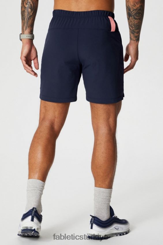tr Fabletics erkekler kısa olan 152 derin lacivert/çoklu sprey 40R06B3233