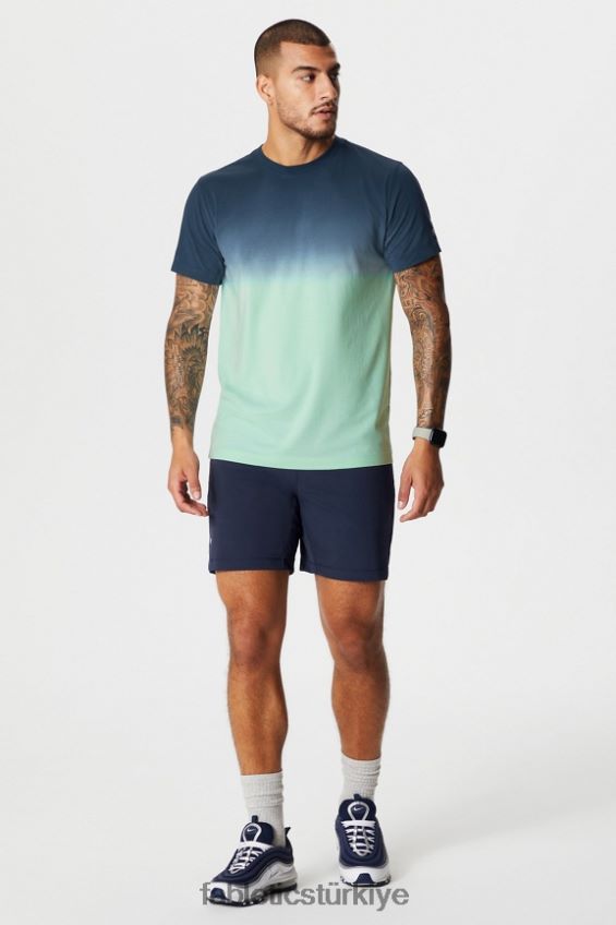 tr Fabletics erkekler kısa olan 152 derin lacivert/çoklu sprey 40R06B3233