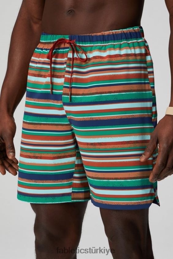 tr Fabletics erkekler kısa olan 153 demir toprak çimenli şerit 40R06B3241