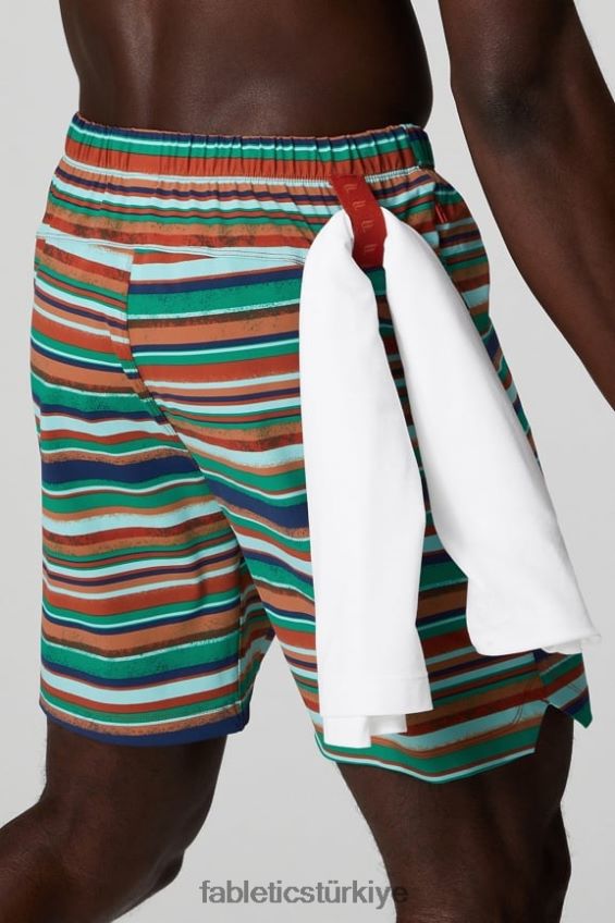tr Fabletics erkekler kısa olan 153 demir toprak çimenli şerit 40R06B3241