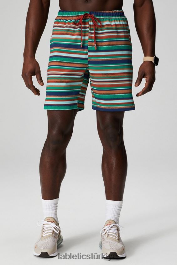tr Fabletics erkekler kısa olan 153 demir toprak çimenli şerit 40R06B3241