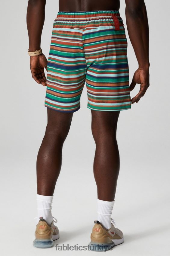 tr Fabletics erkekler kısa olan 153 demir toprak çimenli şerit 40R06B3241