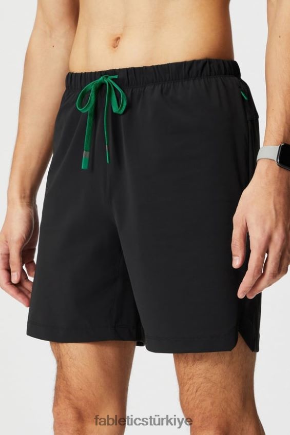 tr Fabletics erkekler kısa olan 153 siyah/çim yeşili 40R06B3239