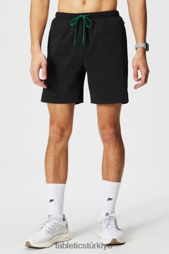 tr Fabletics erkekler kısa olan 153 siyah/çim yeşili 40R06B3239