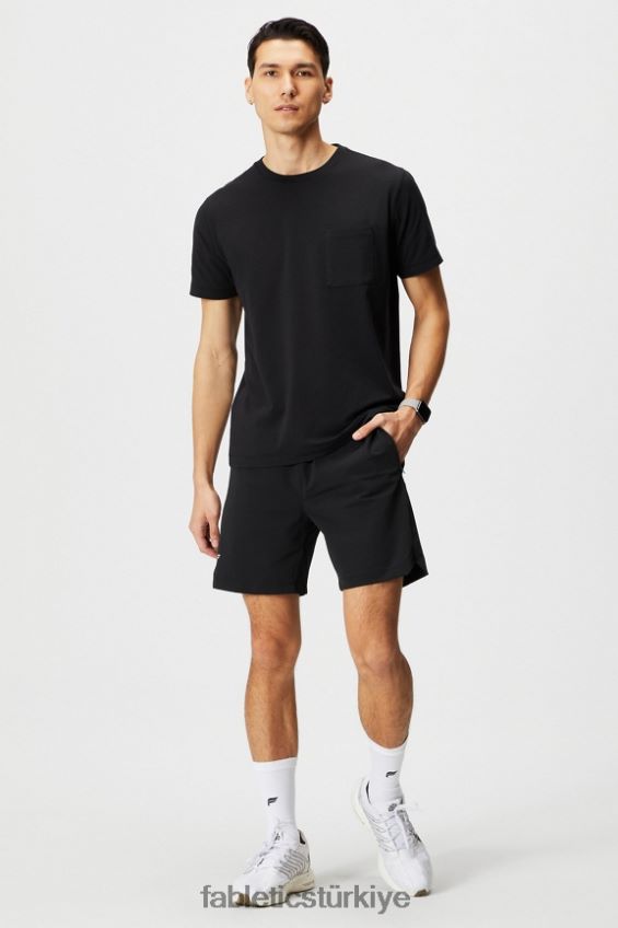 tr Fabletics erkekler kısa olan 153 siyah/çim yeşili 40R06B3239