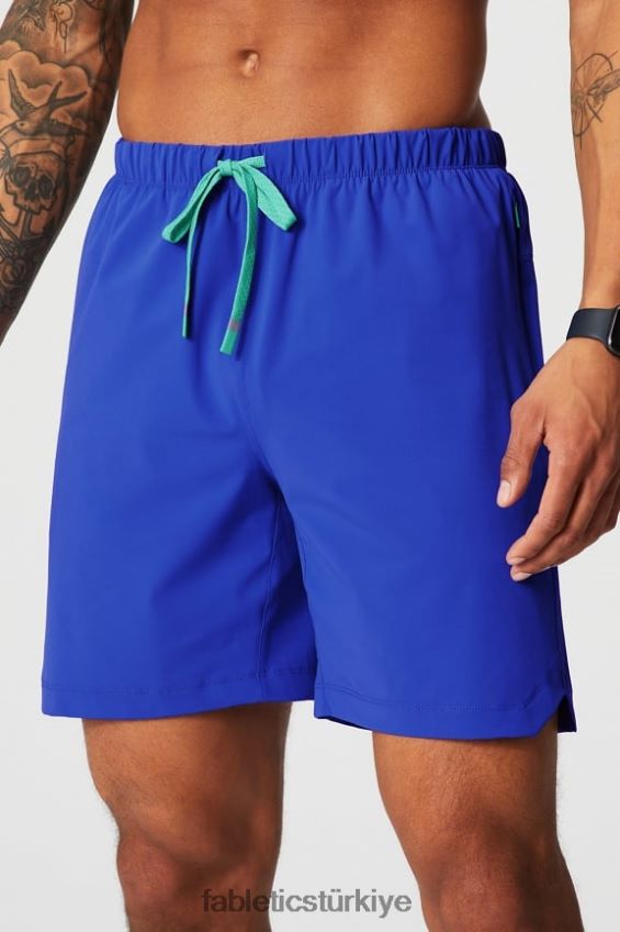 tr Fabletics erkekler kısa olan 154 Oxford mavisi 40R06B3245