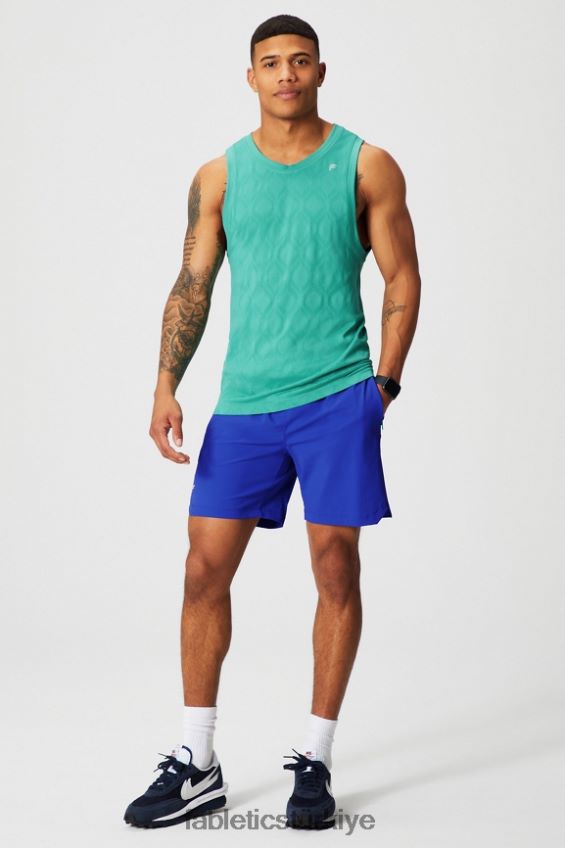 tr Fabletics erkekler kısa olan 154 Oxford mavisi 40R06B3245