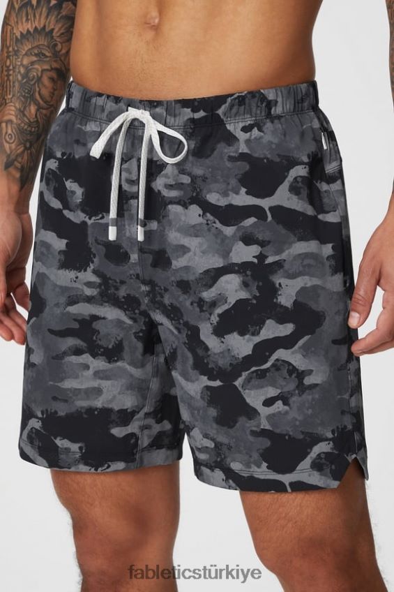 tr Fabletics erkekler kısa olan 156 siyah kamuflaj 40R06B3253