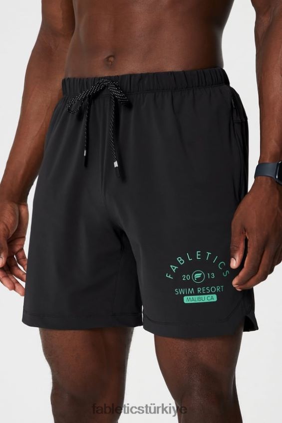 tr Fabletics erkekler kısa olan 166 siyah yüzmek 40R06B3367