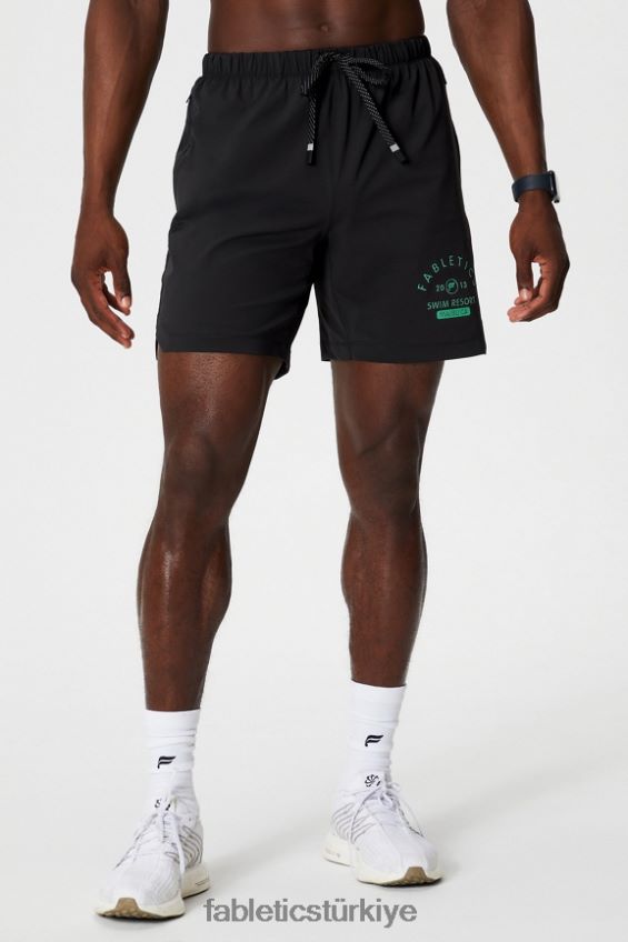 tr Fabletics erkekler kısa olan 166 siyah yüzmek 40R06B3367