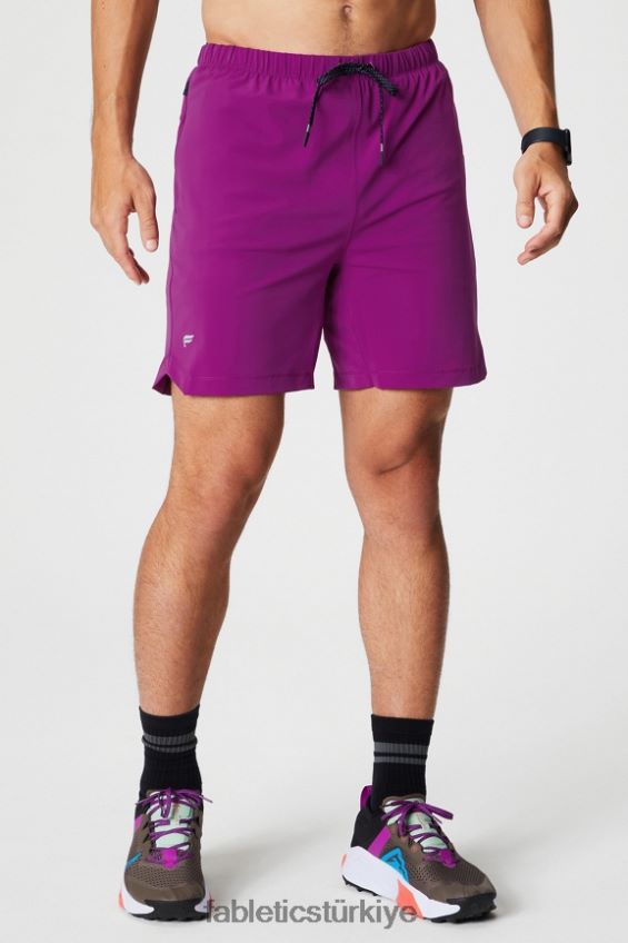 tr Fabletics erkekler kısa olan (çizgili) 139 patlıcan 40R06B3170